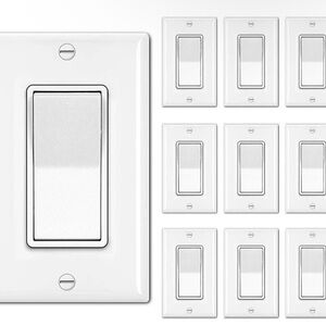 White Light Switch Plate Cover Set
